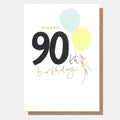 Caroline Gardner Balloon 90th Birthday Card