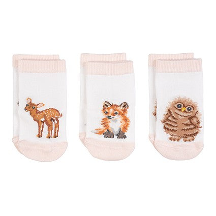 'Little Forest' Baby Socks (0-6m)