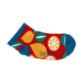 Doris and Dude Red Citrus Ankle Socks UK 3 to 7