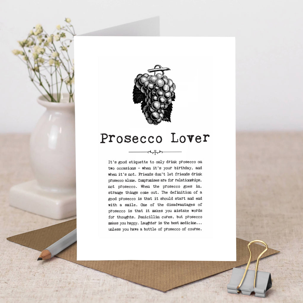 Prosecco Lover Card