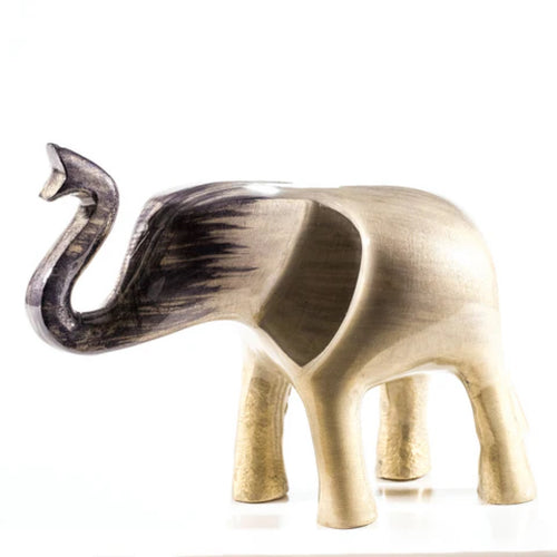 Brushed Silver Elephant Trunk Up XL 17 cm