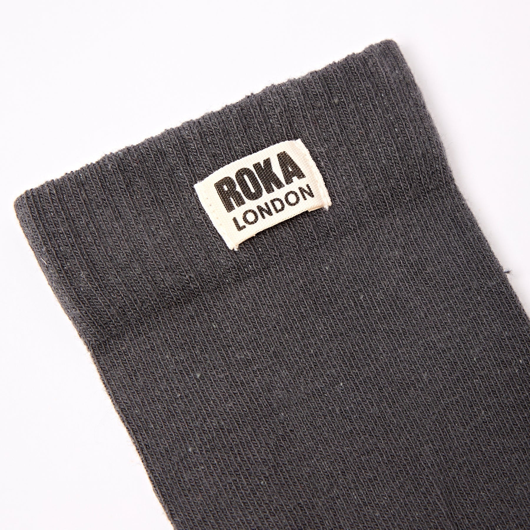 Roka Faded Black Crew Socks - UK 6-12