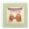 Owl Confetti New Grandparents Card - Paper Shakies