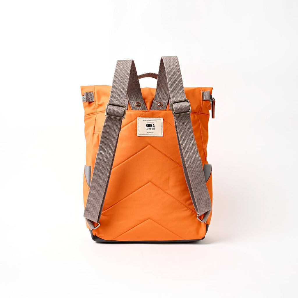 Roka Canfield Small Backpack in Jaffa Orange Nylon