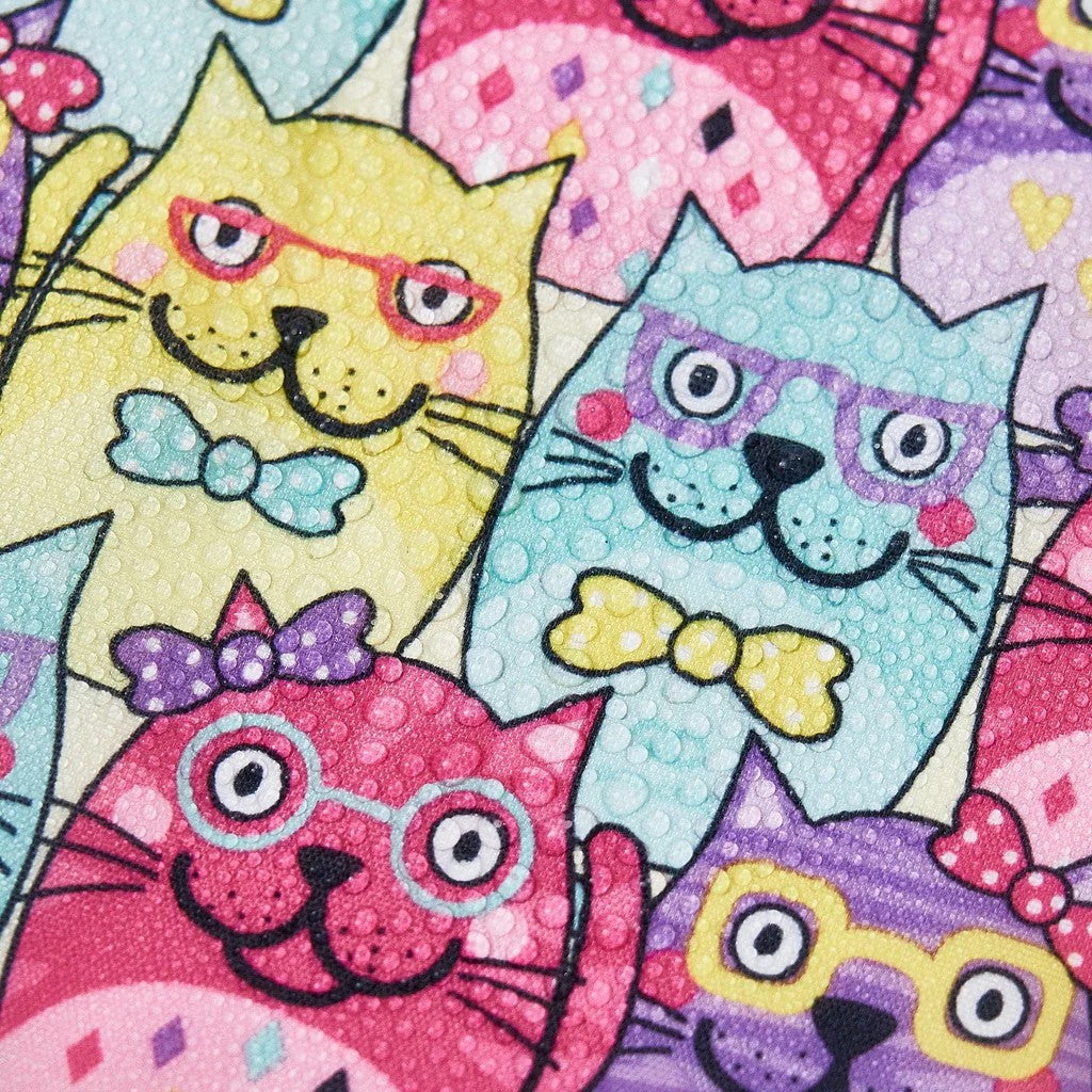 Foldable Lightweight Lunch bag - Glasses Cats