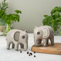 Elephant Salt and Pepper Shakers by Hannah Turner