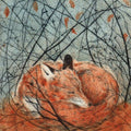Resting Fox Card