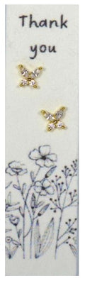 Thank You Gold Butterfly - Earrings on seed paper