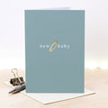 New Baby Metallic Gold Foil Card