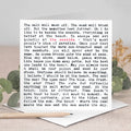 Seaside Quotes Card For Beach Lovers, For Coastal Shop