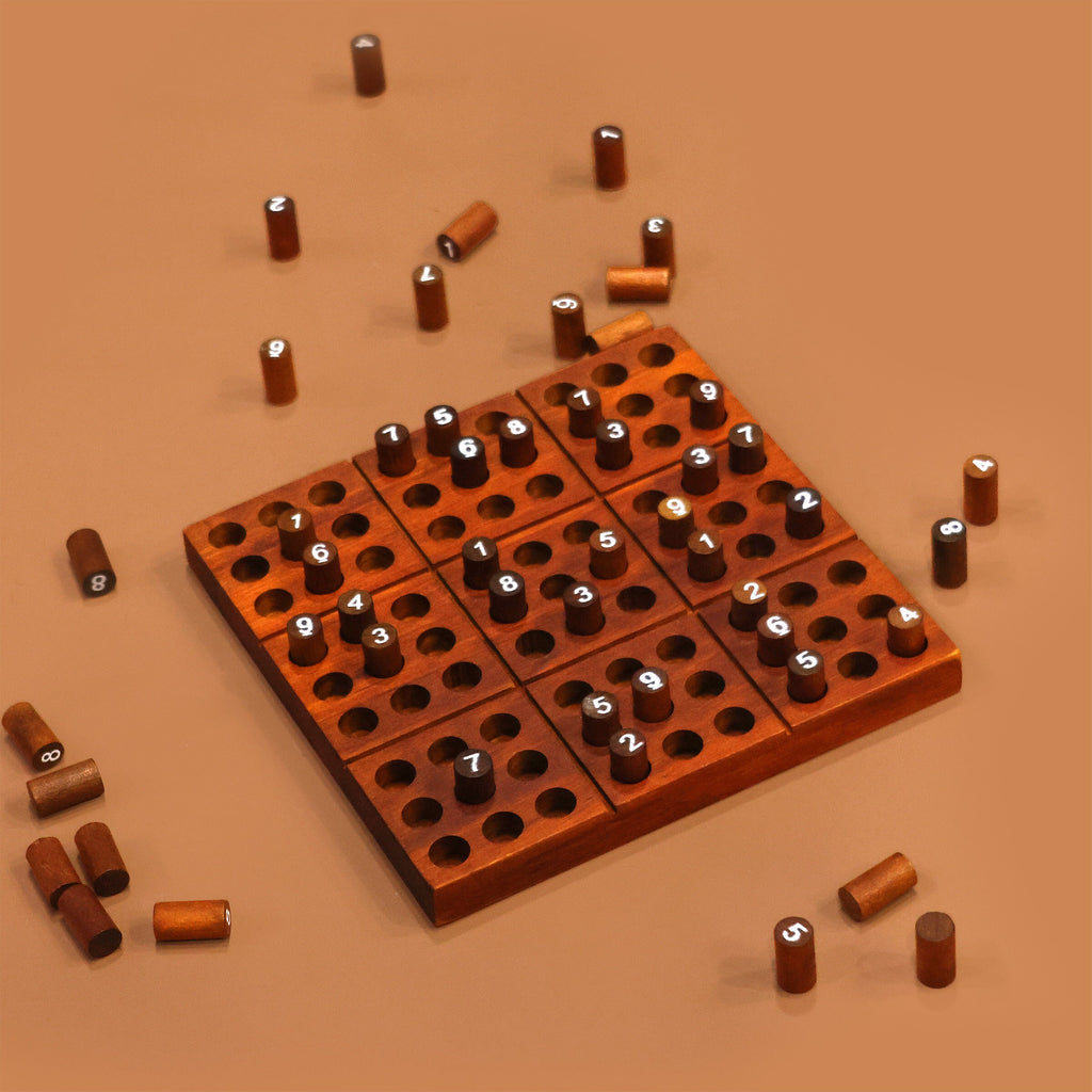 Wooden Sudoku Board Game