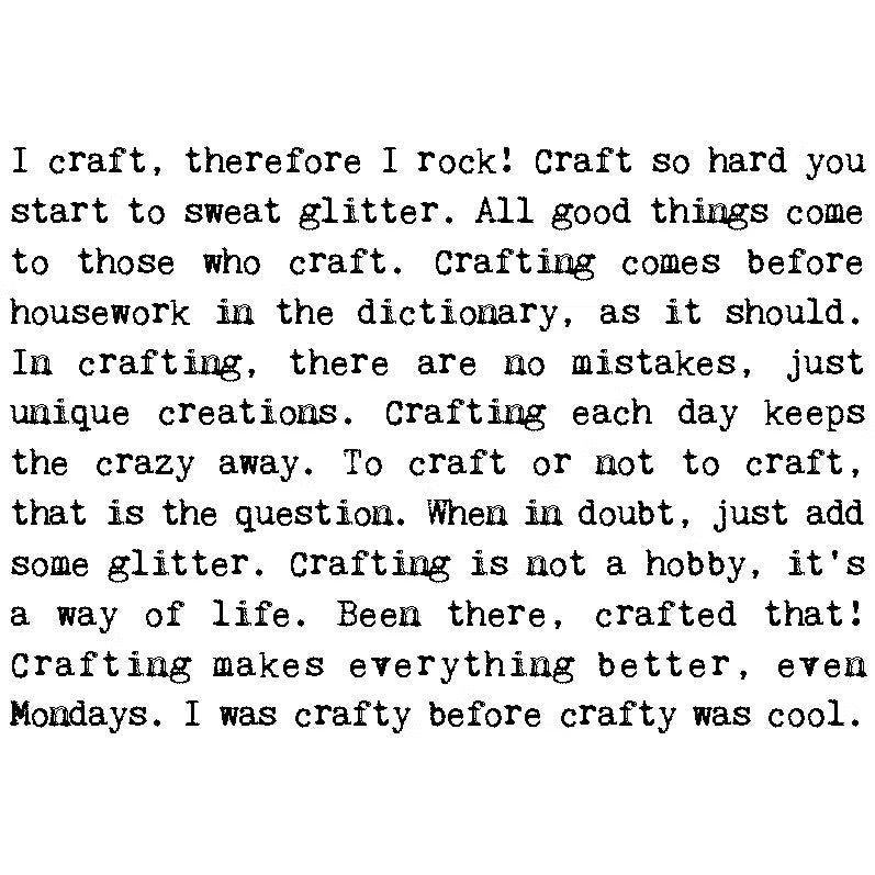 Crafting Queen Quotes Card