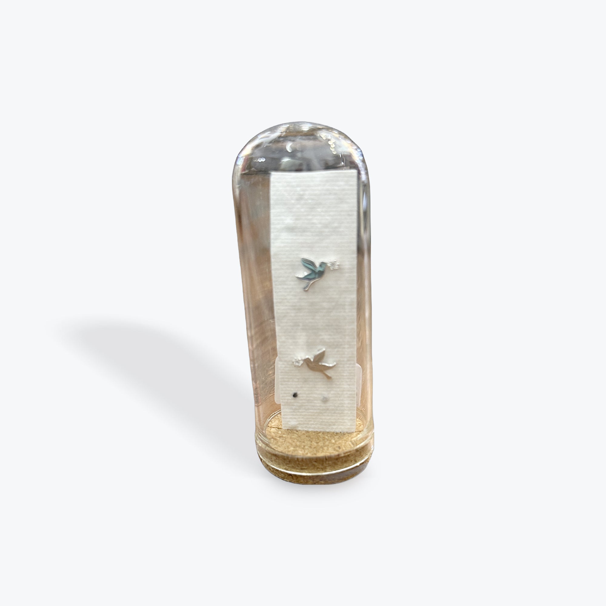 Dove Silver Seed Paper Earring Jar