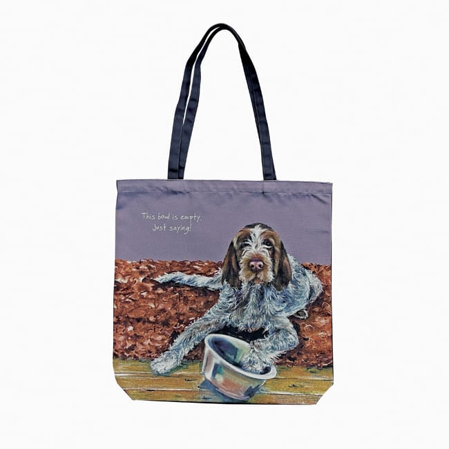 Little Dog Laughed Italian Spinone Packable Tote Bag