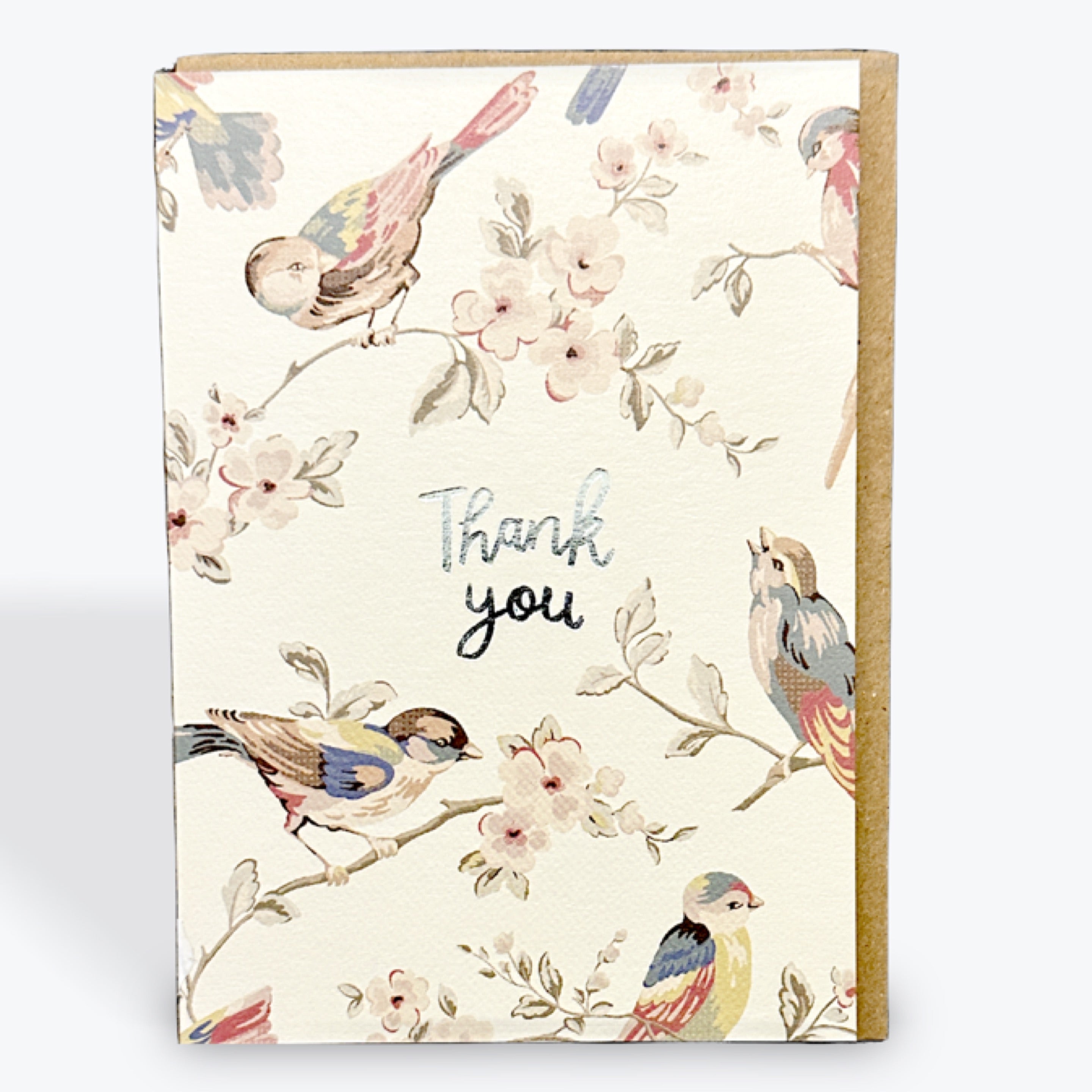 Thank You Card with Birds