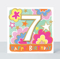 Age 7 - Cloud Bursts Birthday Card