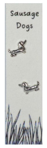 Sausage Dog - Earrings on seed paper