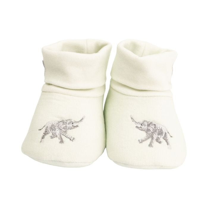Wrendale Little Savannah Elephant Baby Booties 0–3m