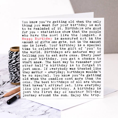 Birthday Card With Funny Quotes