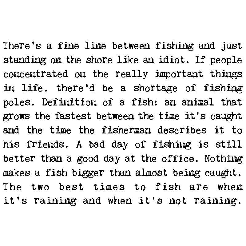 Fishing Fanatic Funny Quotes Card