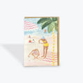 Shell Hunting Continental Club Greeting Card