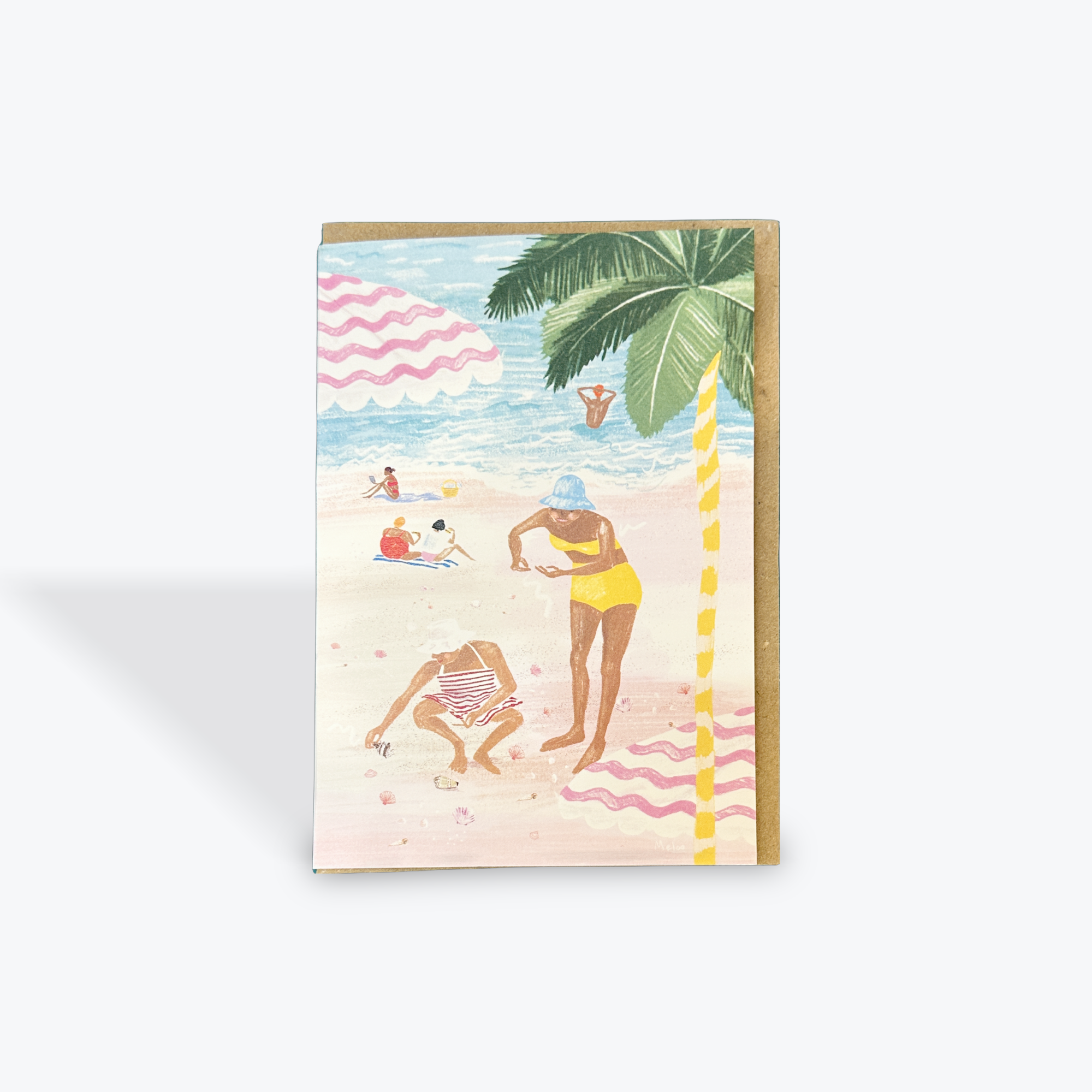 Shell Hunting Continental Club Greeting Card