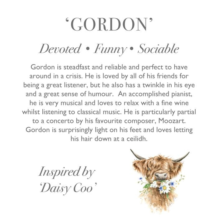 Wrendale Designs Gordon the Highland Cow Plush Soft Toy