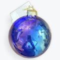 Glass Bauble - blue / purple