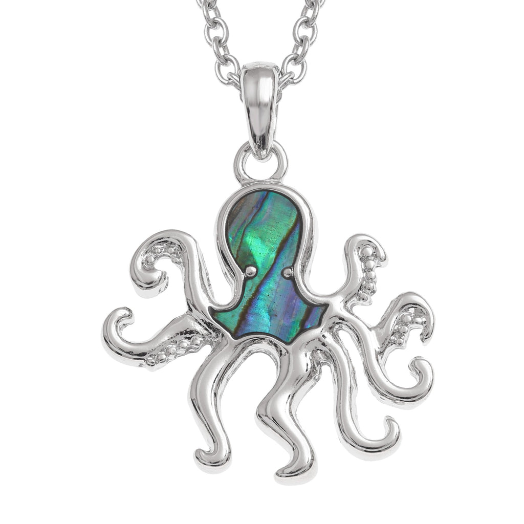Paua Octopus Jewellery Set - Necklace & Earrings