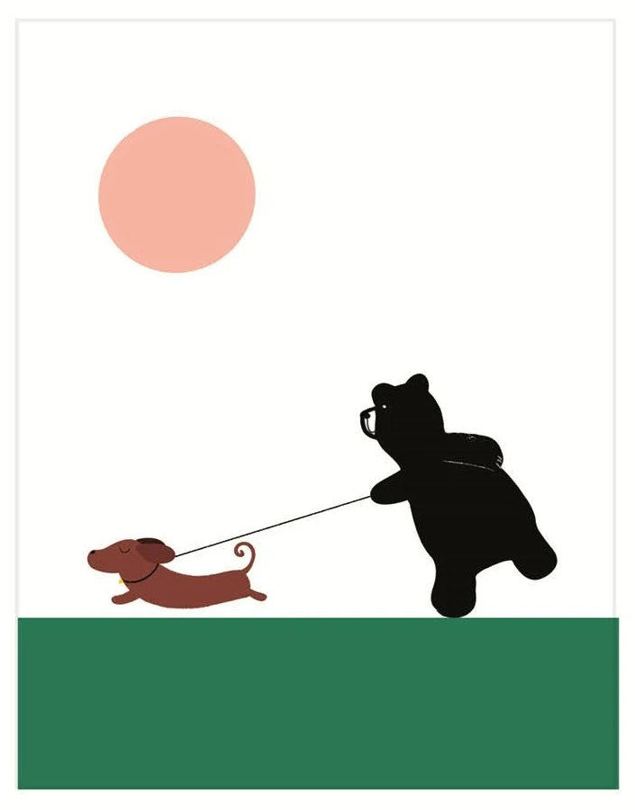 Bear & Daschund Card