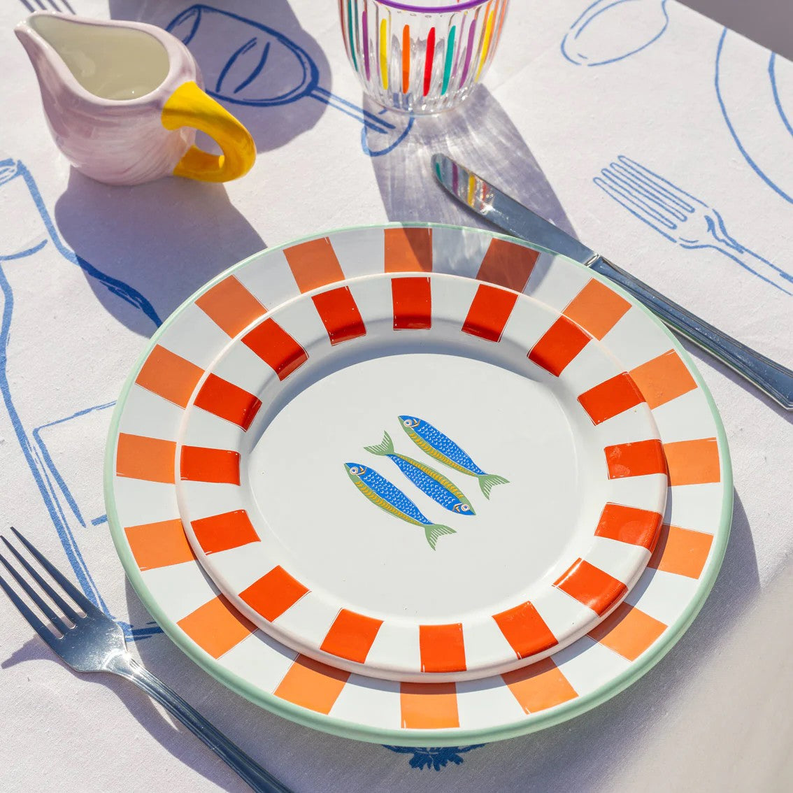 Fish Enamel Plate 20cm