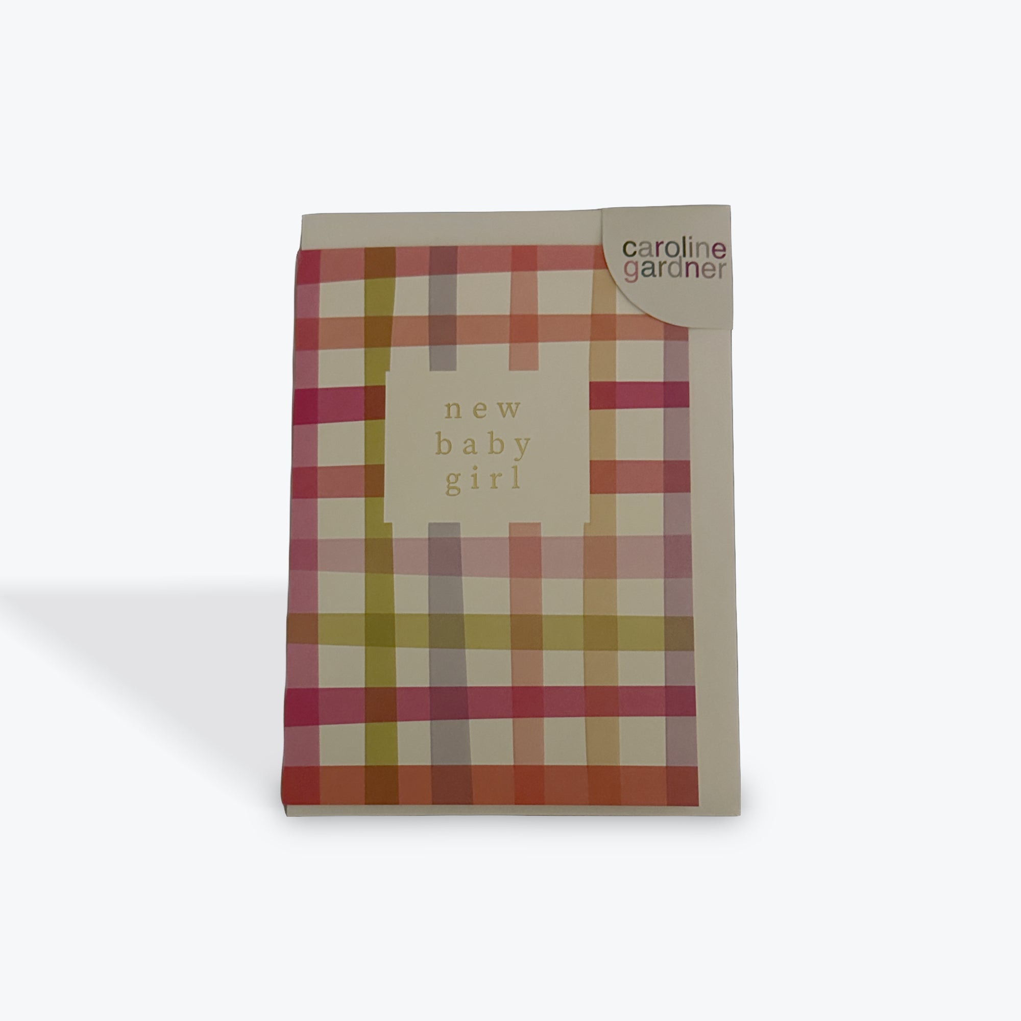 New Baby Girl Multi Check card