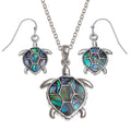 Sea Turtle Jewellery Set - Necklace & Earrings