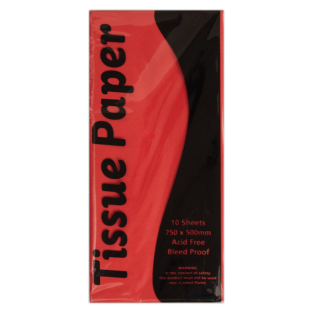 Stephens Tissue Red 750 x 500mm 10 Sheets