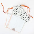 Caroline Gardner Scattered Hearts Natural Fibre Face Cloths
