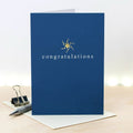 Congratulations Metallic Gold Foil Card