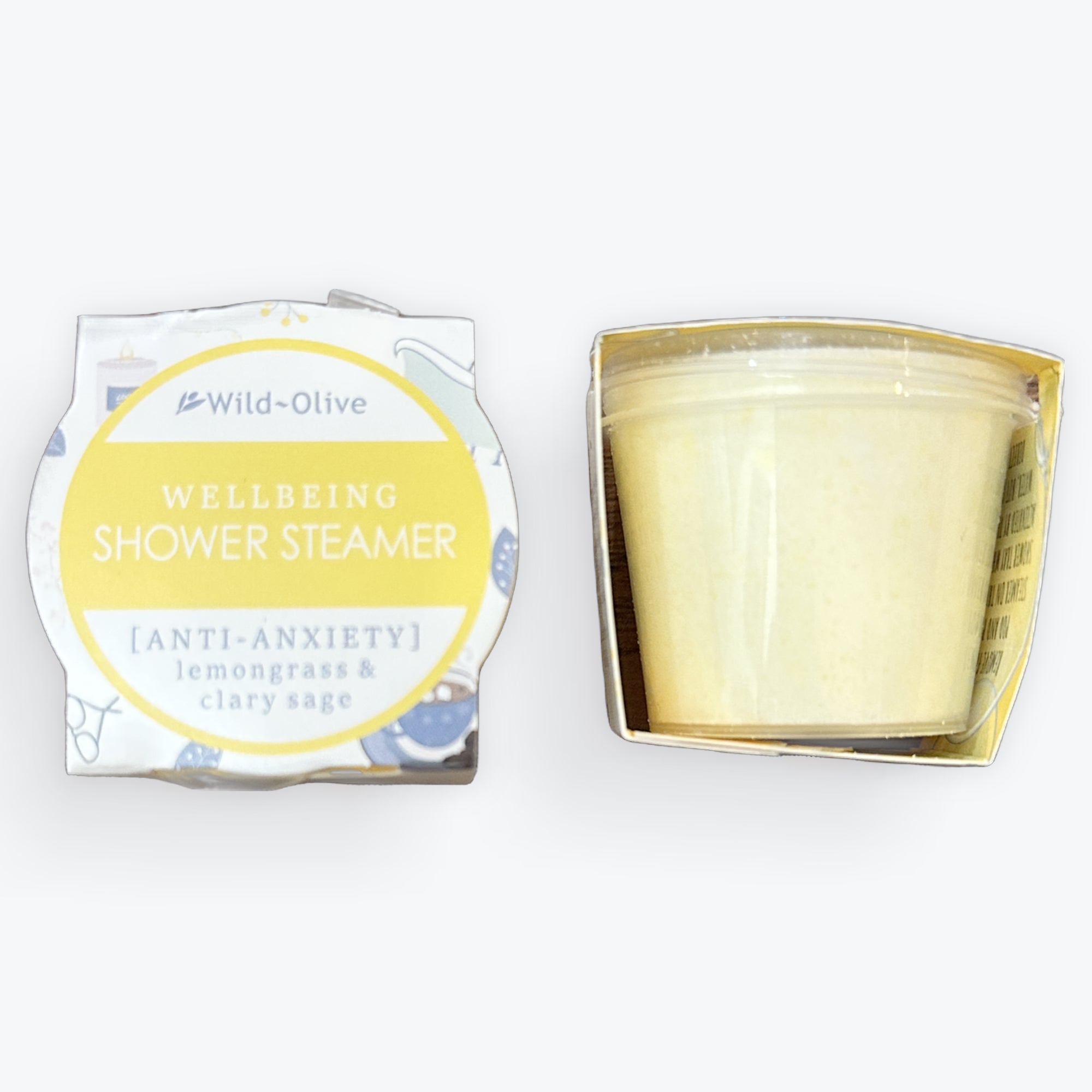 Shower Steamer Pod - Lemongrass & Clary Sage (Anti-anxiety)