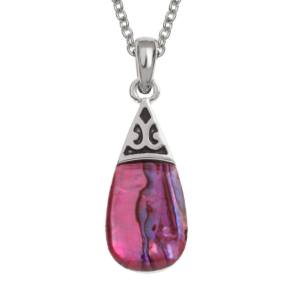 Pink Pear Drop Jewellery Set - Necklace & Earrings