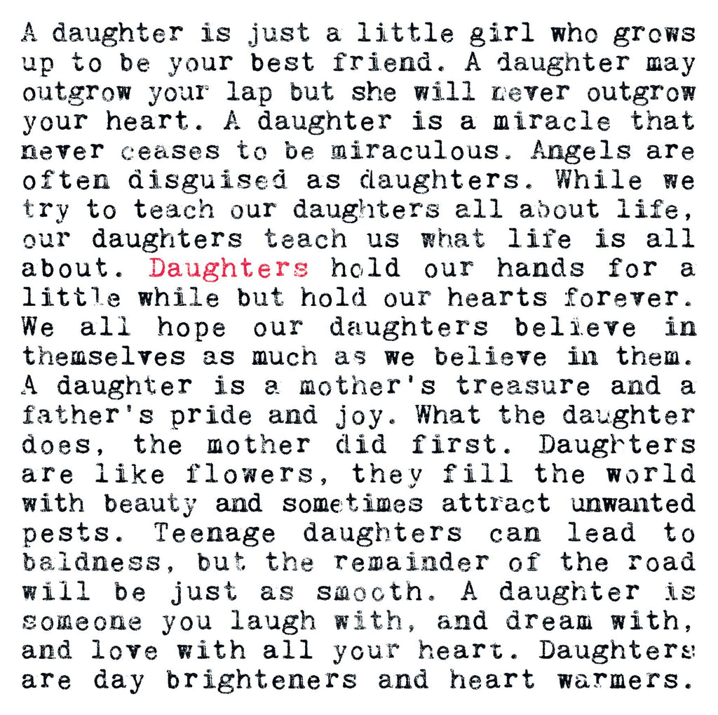 Daughter Quotes Card For Her