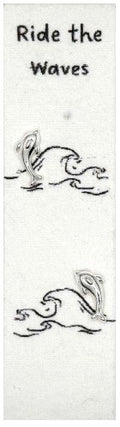 Ride the Waves Dolphin - Earrings on seed paper
