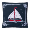 Jan Constantine Navy Blue Boat and Rope Cushion