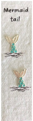 Mermaid Tail - Earrings on seed paper