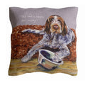 Little Dog Laughed Italian Spinone Empty Bowl Cushion