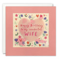 Wife Heart Confetti Birthday Card - Paper Shakies