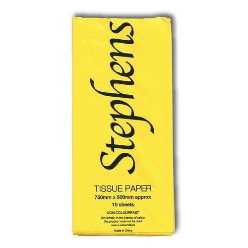 Stephens Yellow Tissue Paper