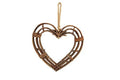 Wooden Rustic Heart Wreath