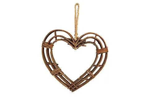Wooden Rustic Heart Wreath