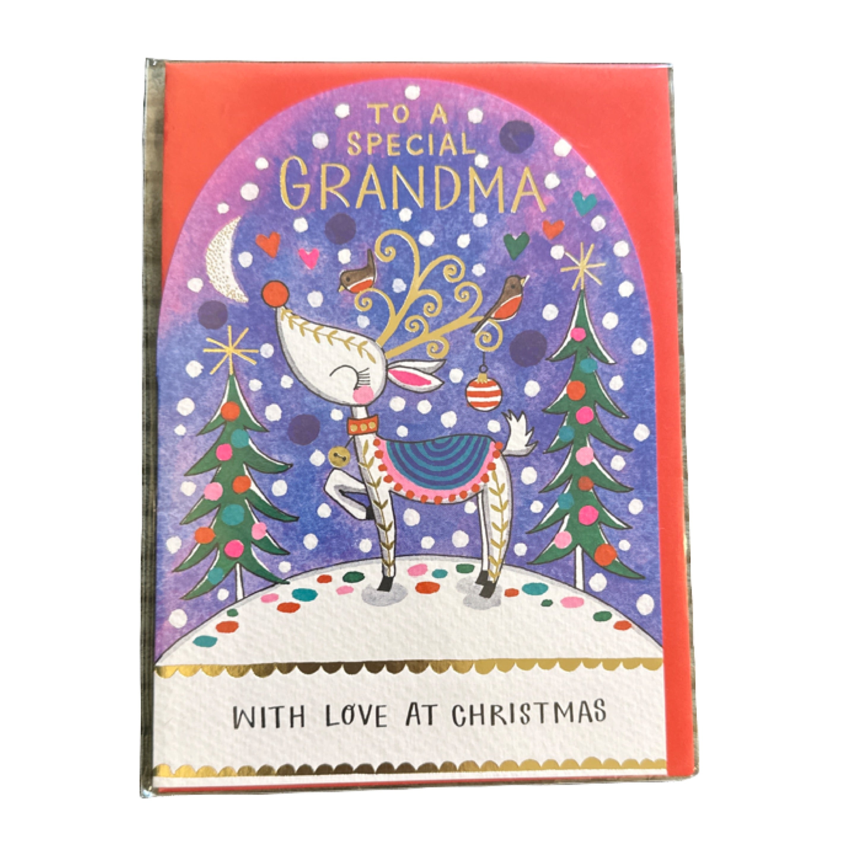 Grandma at Christmas with Love Card