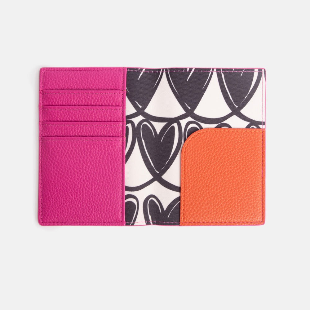 Fushia Pink Passport Holder - Caroline Gardner