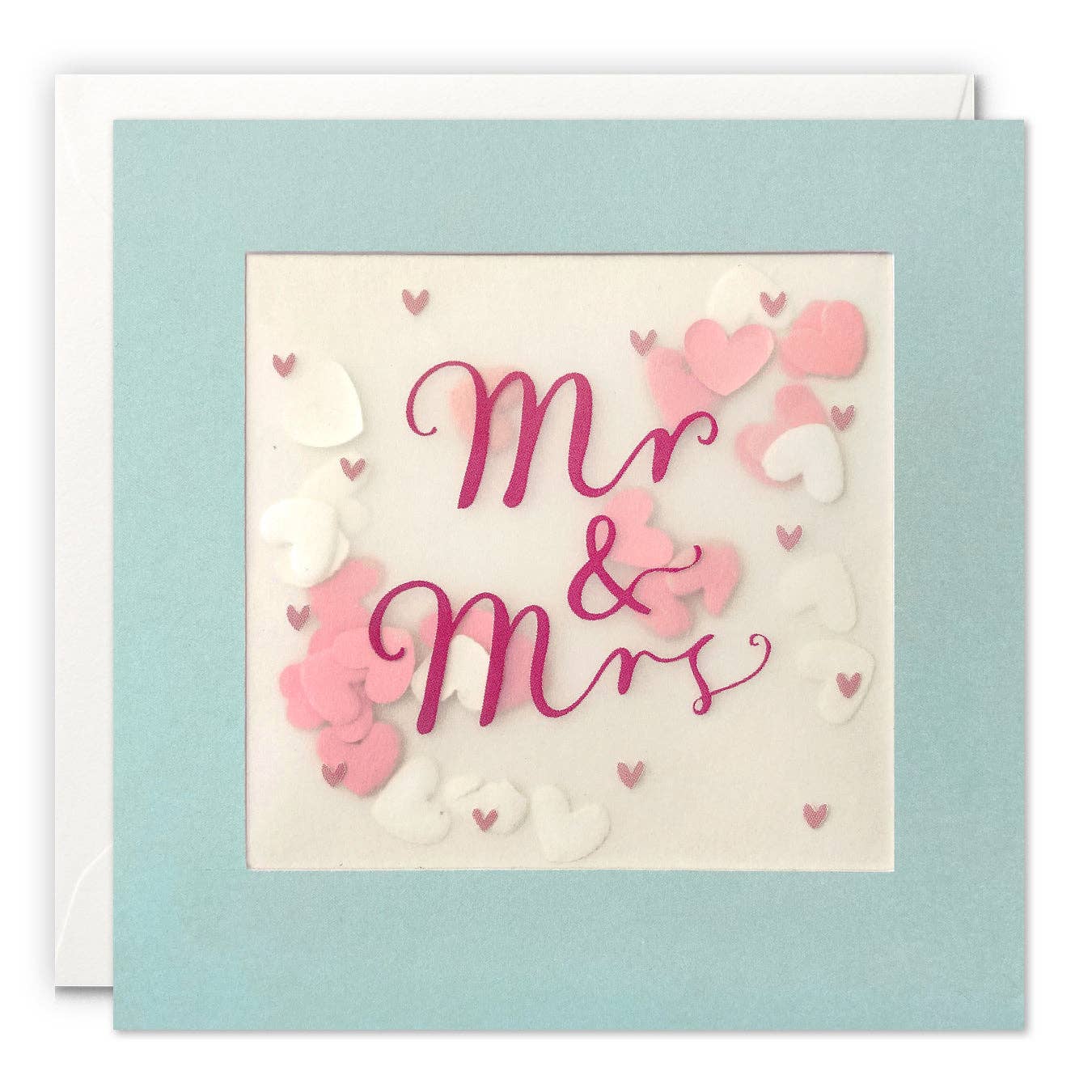 Mr & Mrs Confetti Wedding Card - Paper Shakies